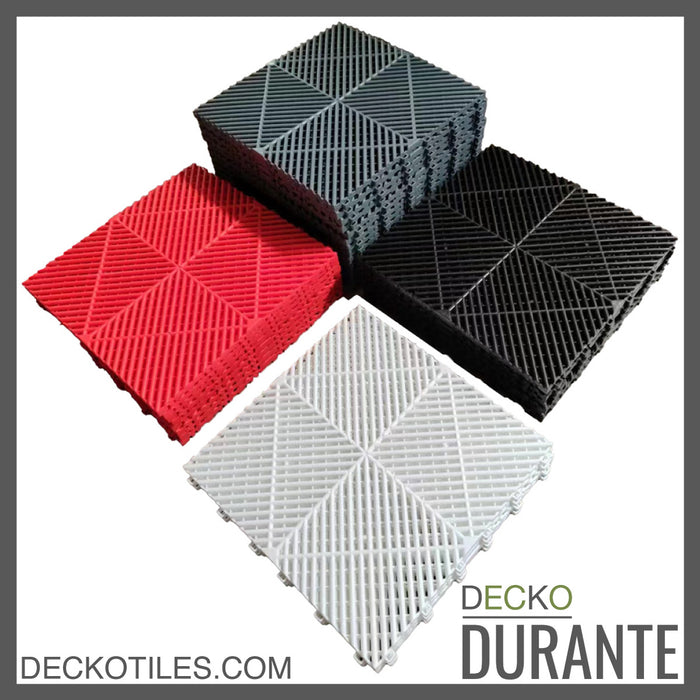 DECKO <strong>DURANTE</strong> Multipurpose Tile - <strong>BLACK</strong> - 15.8/15.8/0.7" - Price/Tile