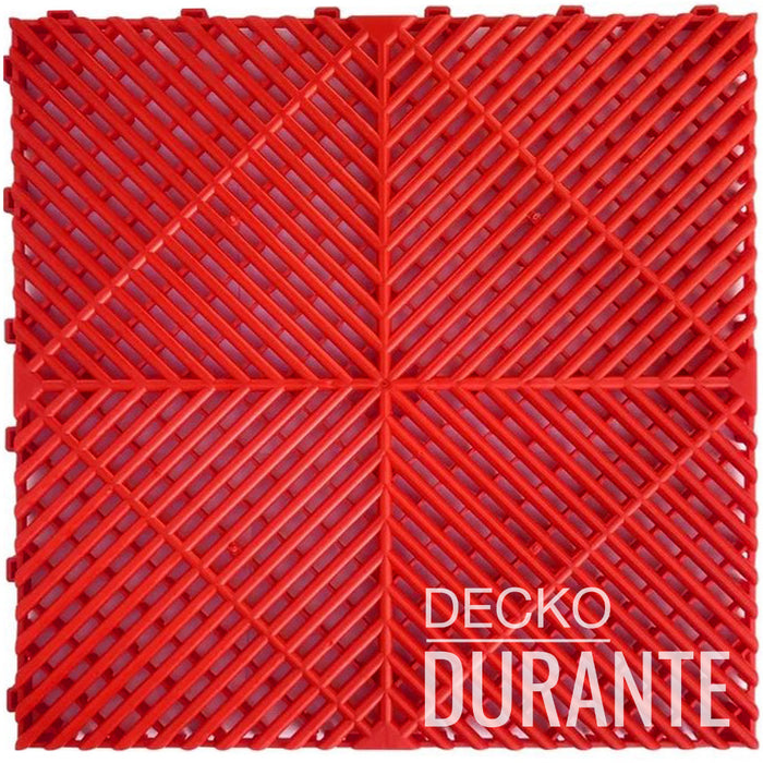 DECKO <strong>DURANTE</strong> Multipurpose Tile - <strong>RED</strong> - 15.8/15.8/0.7" - Price/Tile