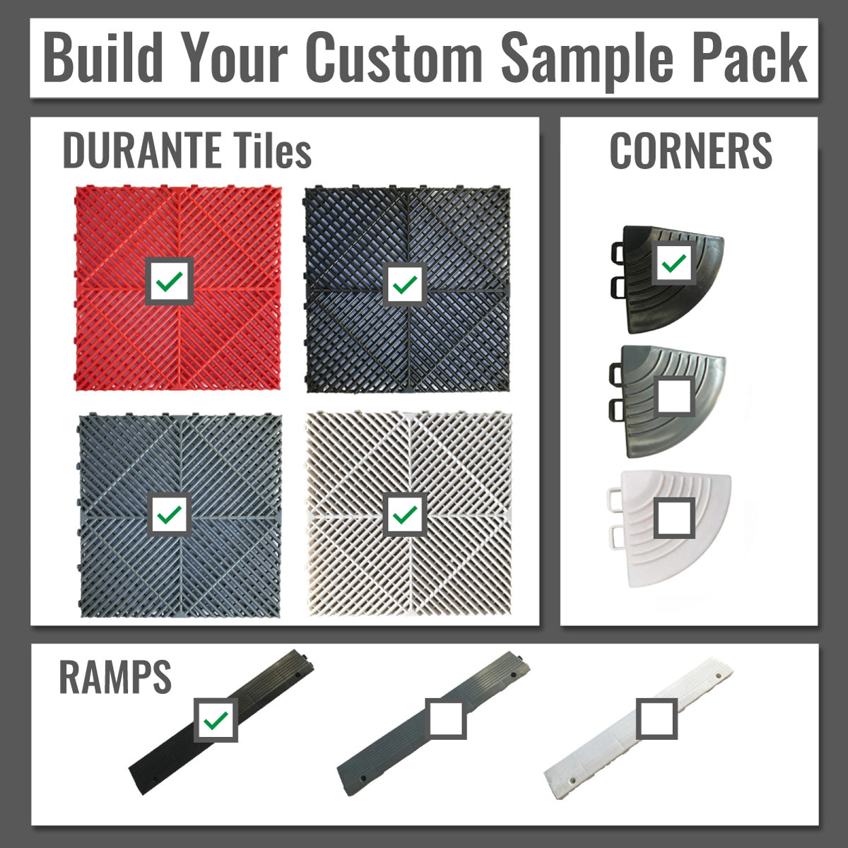 DURANTE SAMPLES - DIY Multipurpose/Garage Tiles