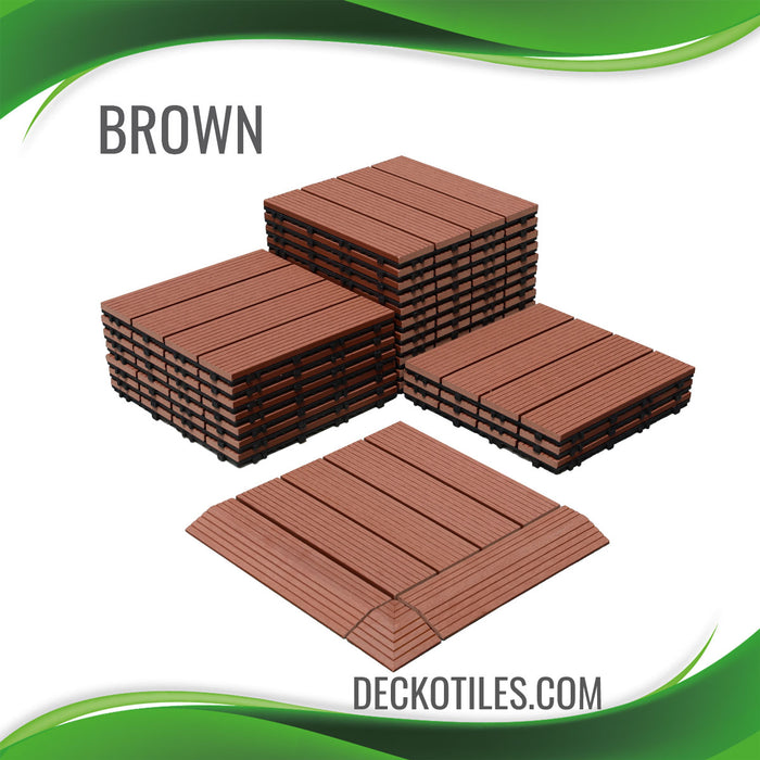 DECKO Premium Tiles - BROWN  (One Piece)