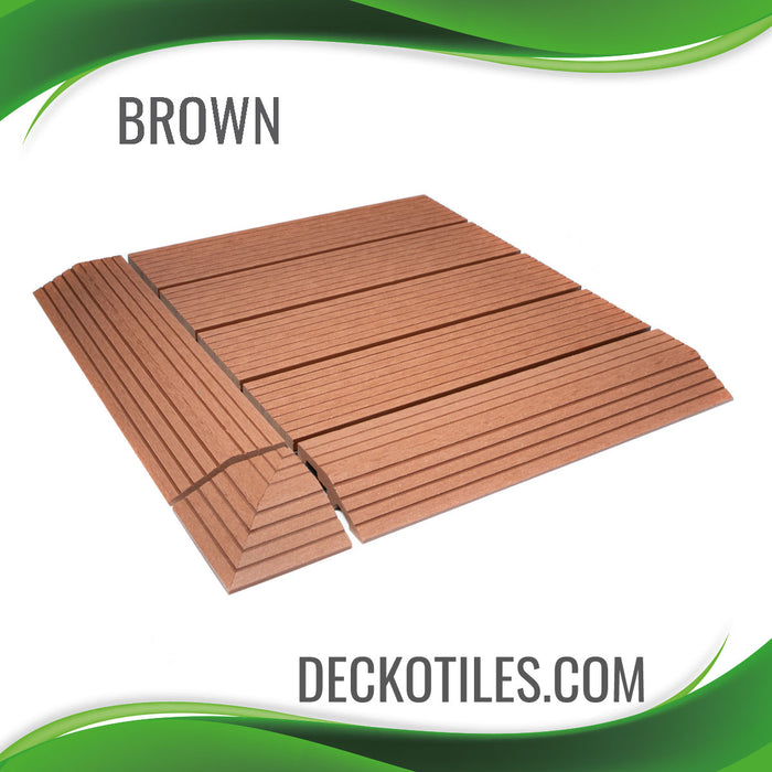 DECKO Premium Tiles - BROWN  (One Piece)