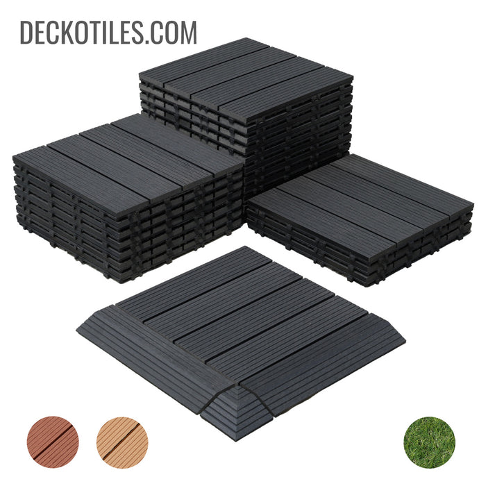 DECKO Premium Tiles - CHARCOAL (One Piece)