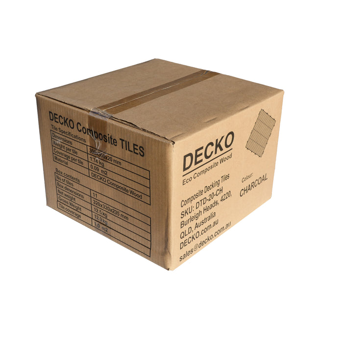 DECKO Premium Tiles - Select Colour - Price / Box of 11 Tiles = 10.86 sqft