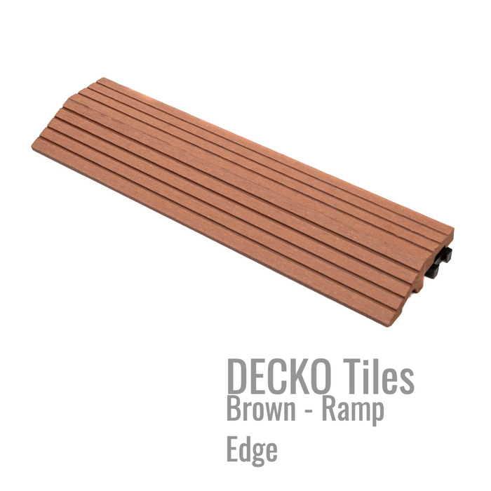 DECKO Tiles RAMP EDGE - (One Piece) - 11.8"/3.1"/0.8"