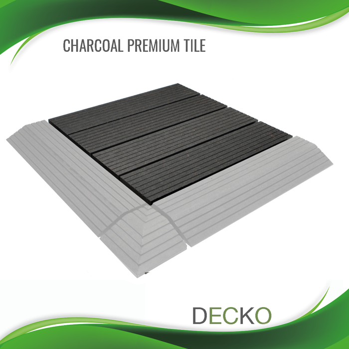 DECKO Premium Tiles - CHARCOAL (One Piece)