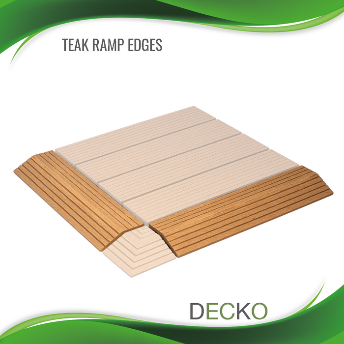 Teak Ramp edges Decko