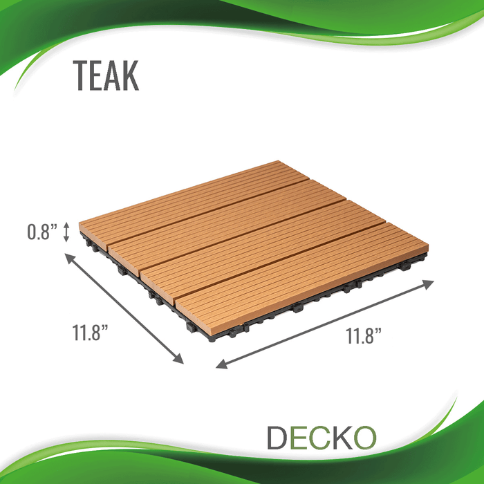 DECKO Premium Tiles - TEAK (One Piece)