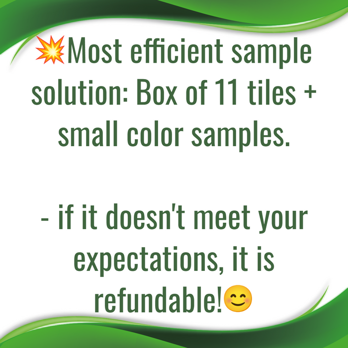 SAMPLE BOX with attached Color Samples and FULL REFUND for product returned - select colour - DECKO Premium Decking Tiles - Price/box- 1 box/address